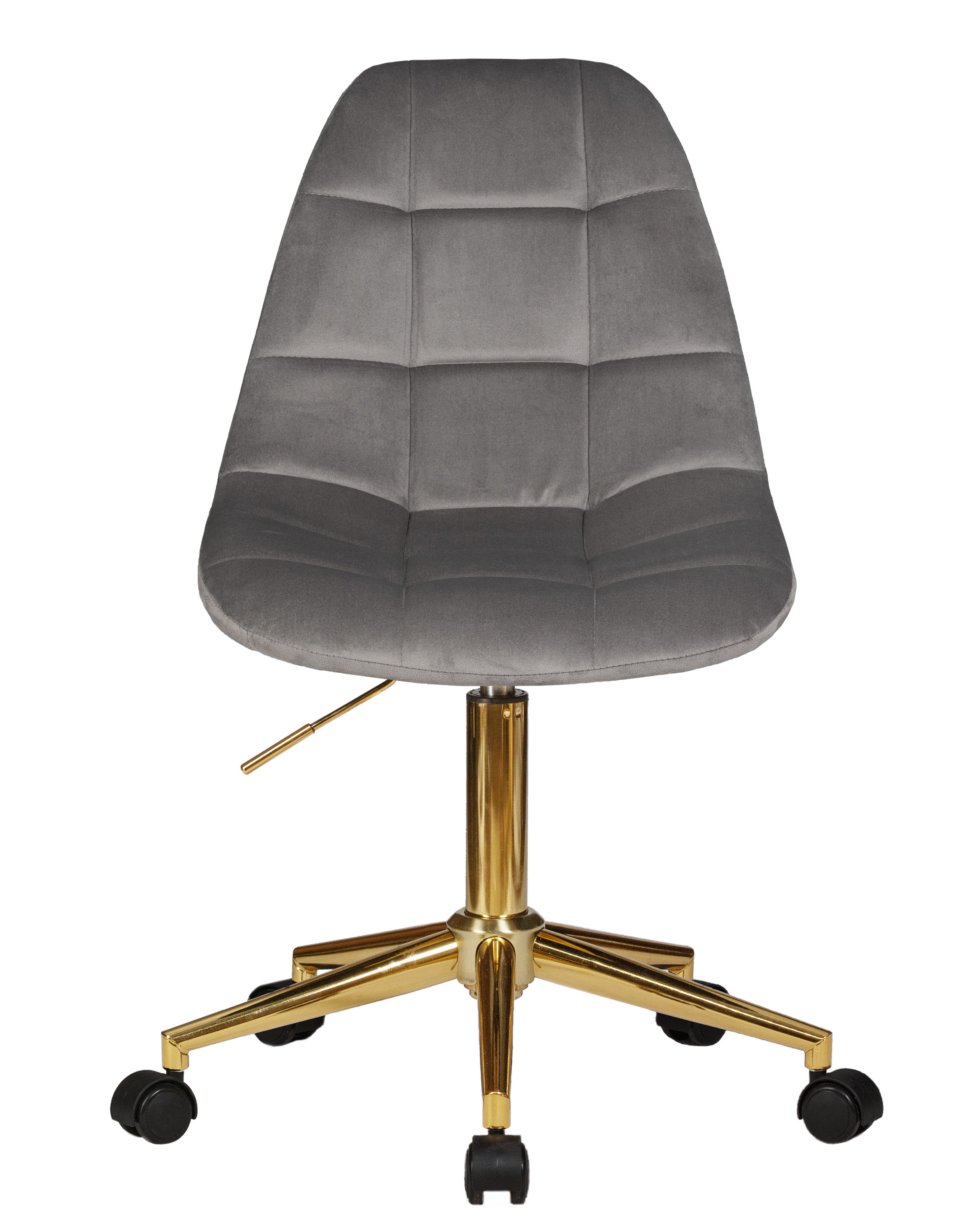 Офисное кресло для персонала DOBRIN MONTY GOLD (серый велюр (MJ9-75))