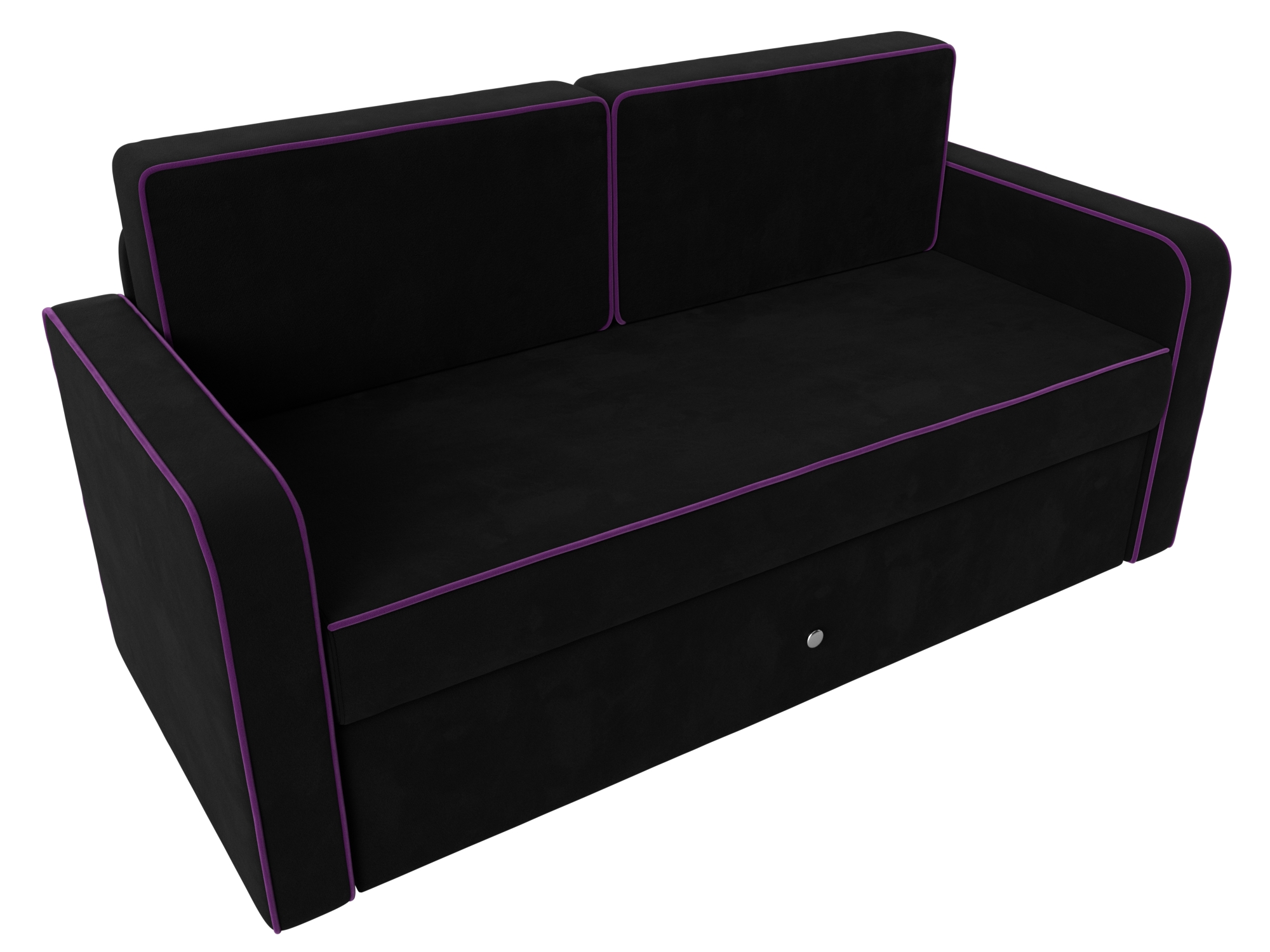 Детский диван трансформер Смарт (Черный\Фиолетовый)