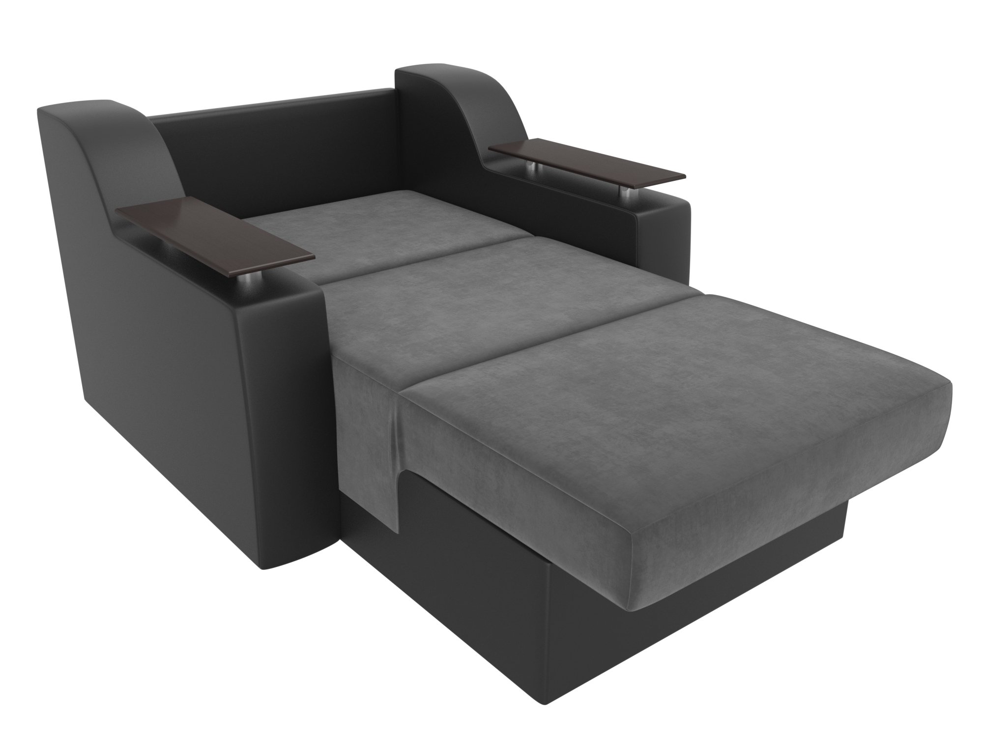 Кресло-кровать Сенатор 80 (Серый\Черный)