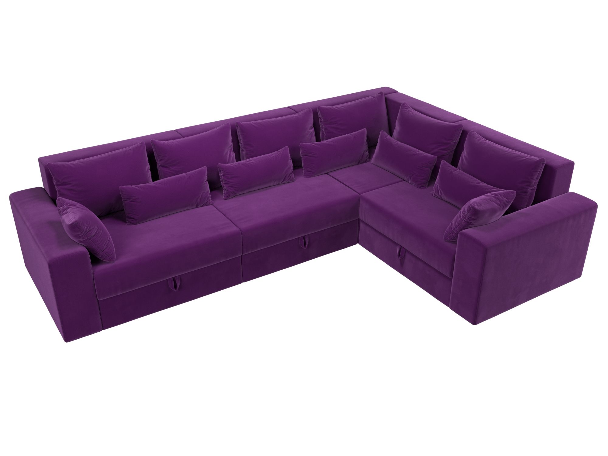 Угловой диван Майами Long правый угол (Фиолетовый)
