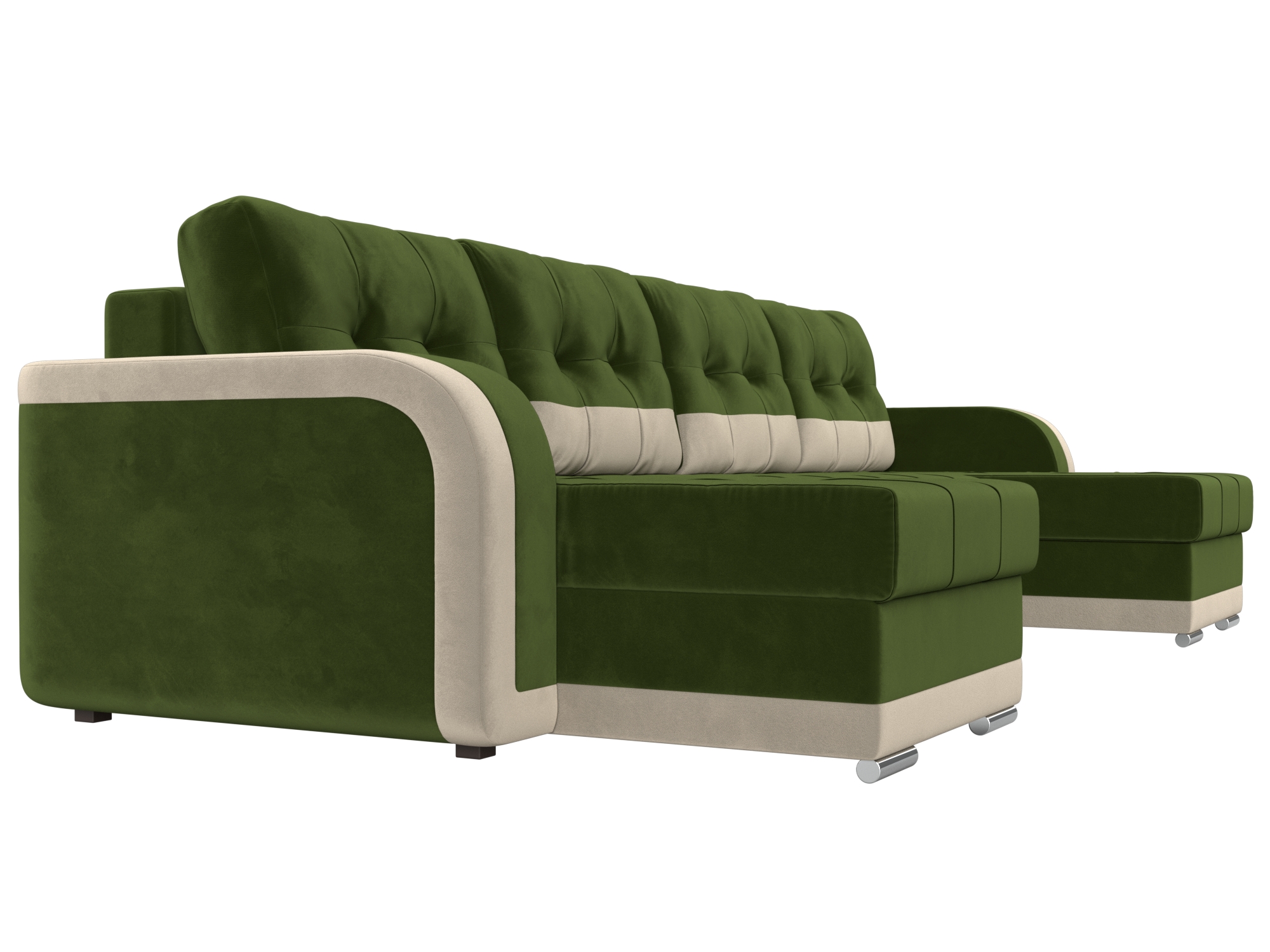 П-образный диван Марсель (Зеленый\Бежевый)