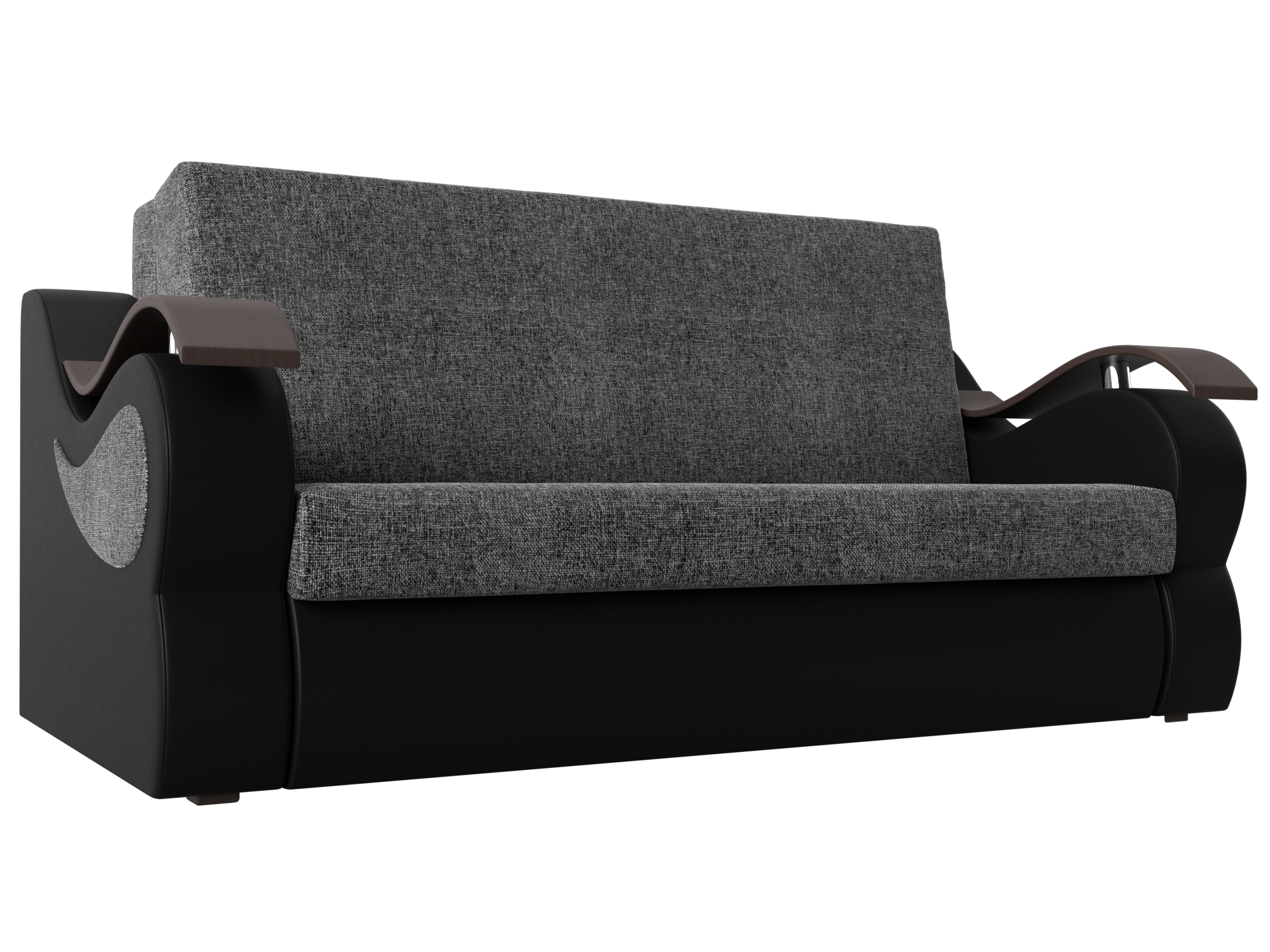 Прямой диван Меркурий 160 (Серый\Черный)