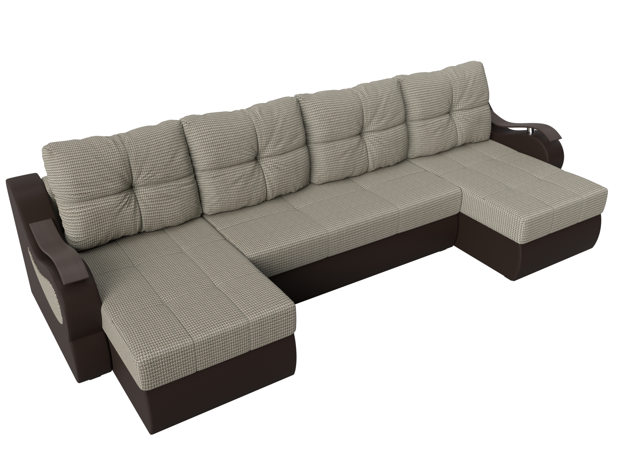 П-образный диван Меркурий (Корфу 02\коричневый)