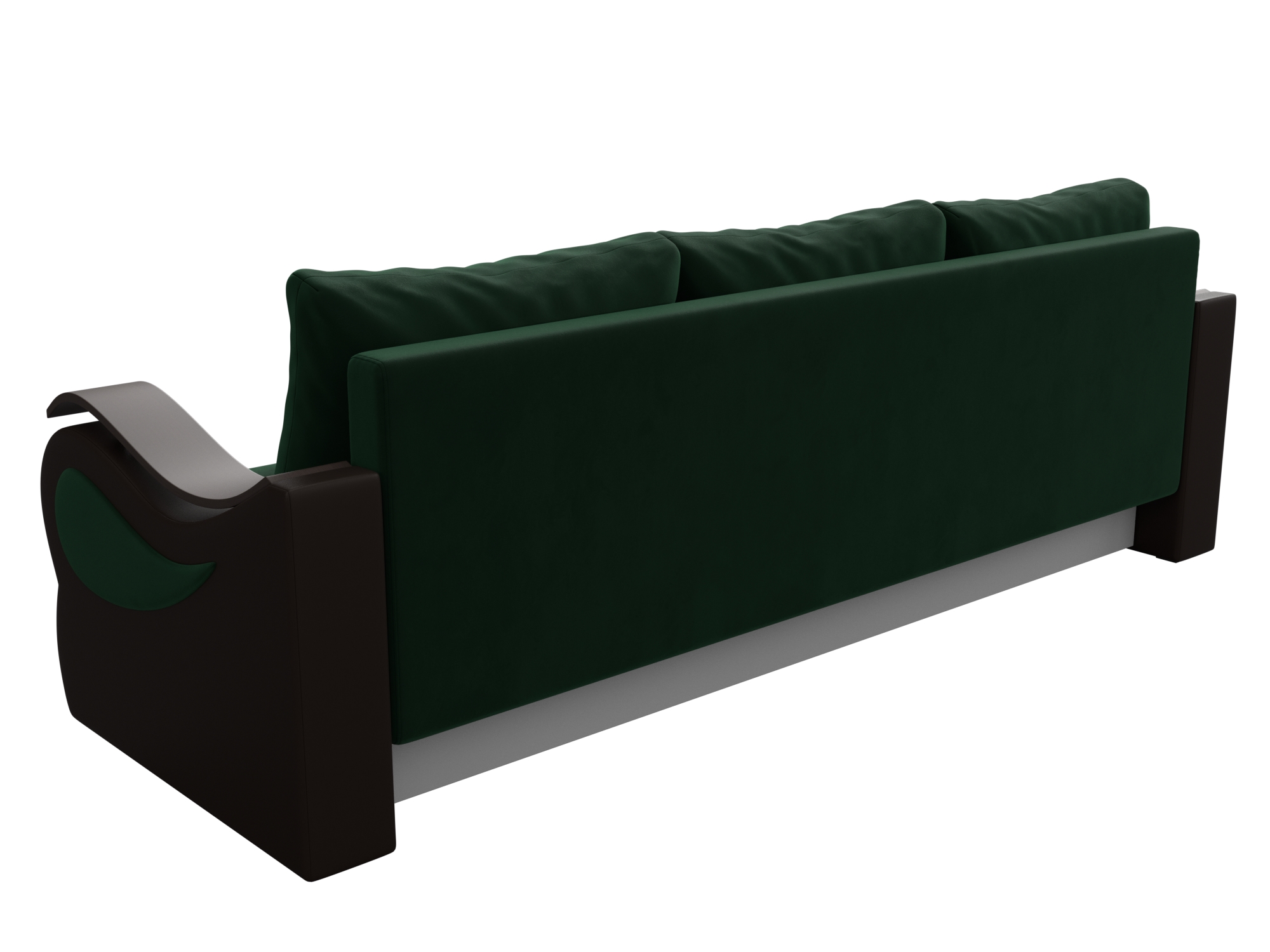 Прямой диван Меркурий Лайт (Зеленый\Коричневый)