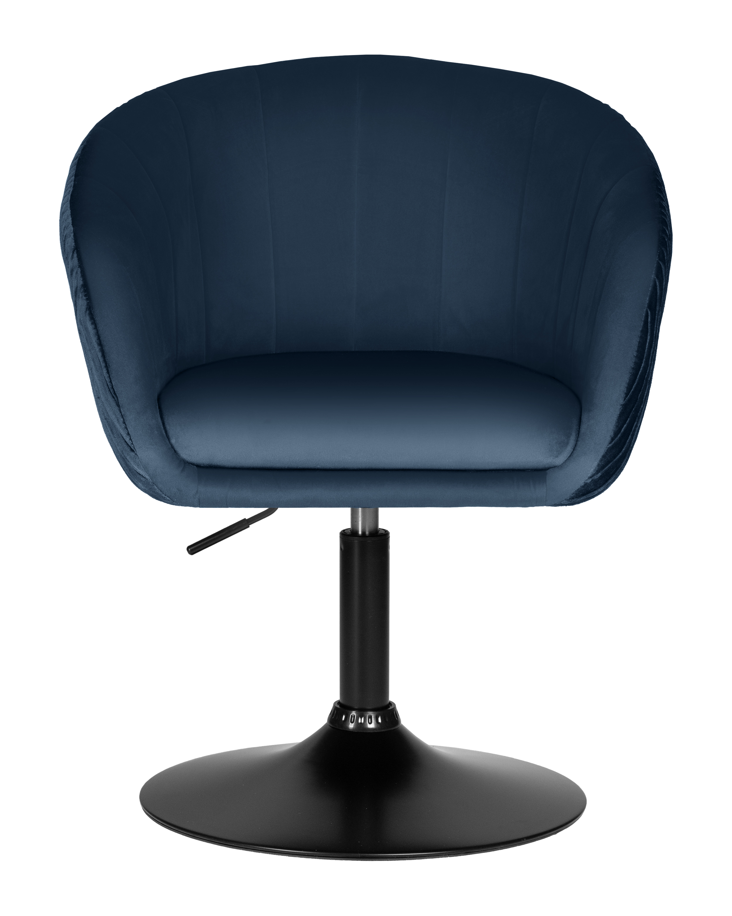 Кресло дизайнерское DOBRIN EDISON BLACK (синий велюр (1922-20))
