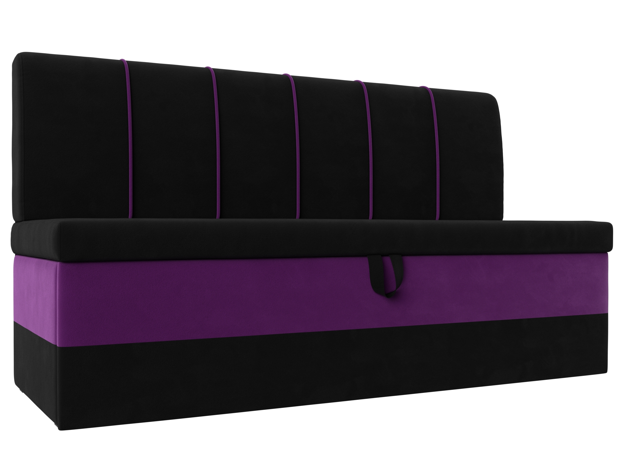 Кухонный диван Энигма (Черный\Фиолетовый)