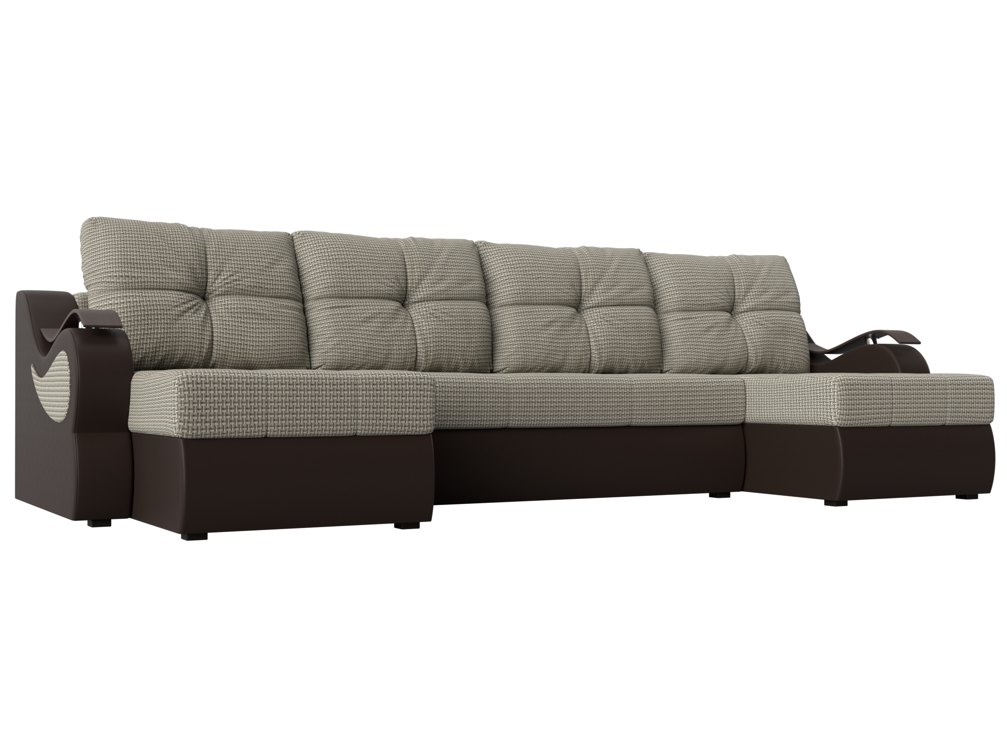 П-образный диван Меркурий (Корфу 02\коричневый)