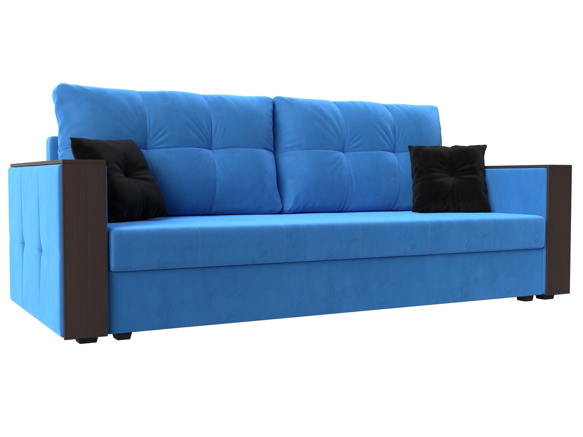 Прямой диван Валенсия С (Голубой)