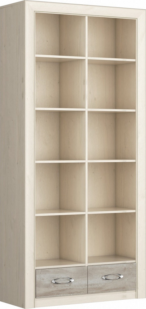 Шкаф с ящиками открытый Коллекция Мартина (Дуб приморский/Дуб юкон)