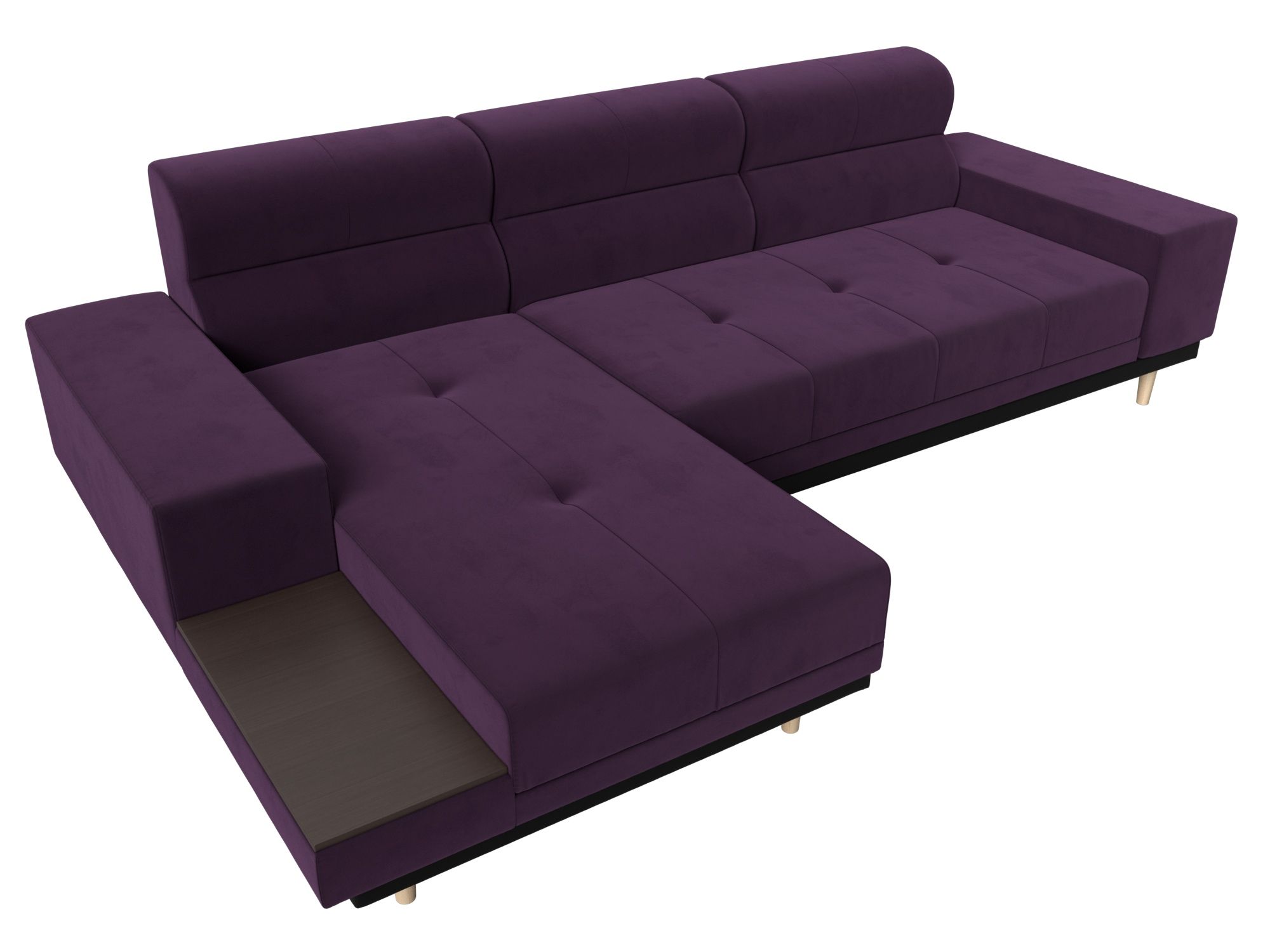 Угловой диван Леонардо левый угол (Фиолетовый)