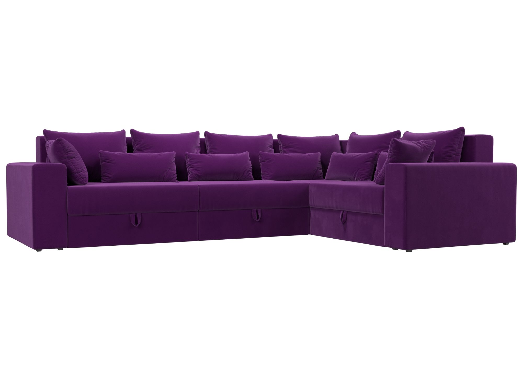 Угловой диван Майами Long правый угол (Фиолетовый)