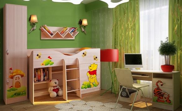 Детская готовая комната №9 серии Винни Пух