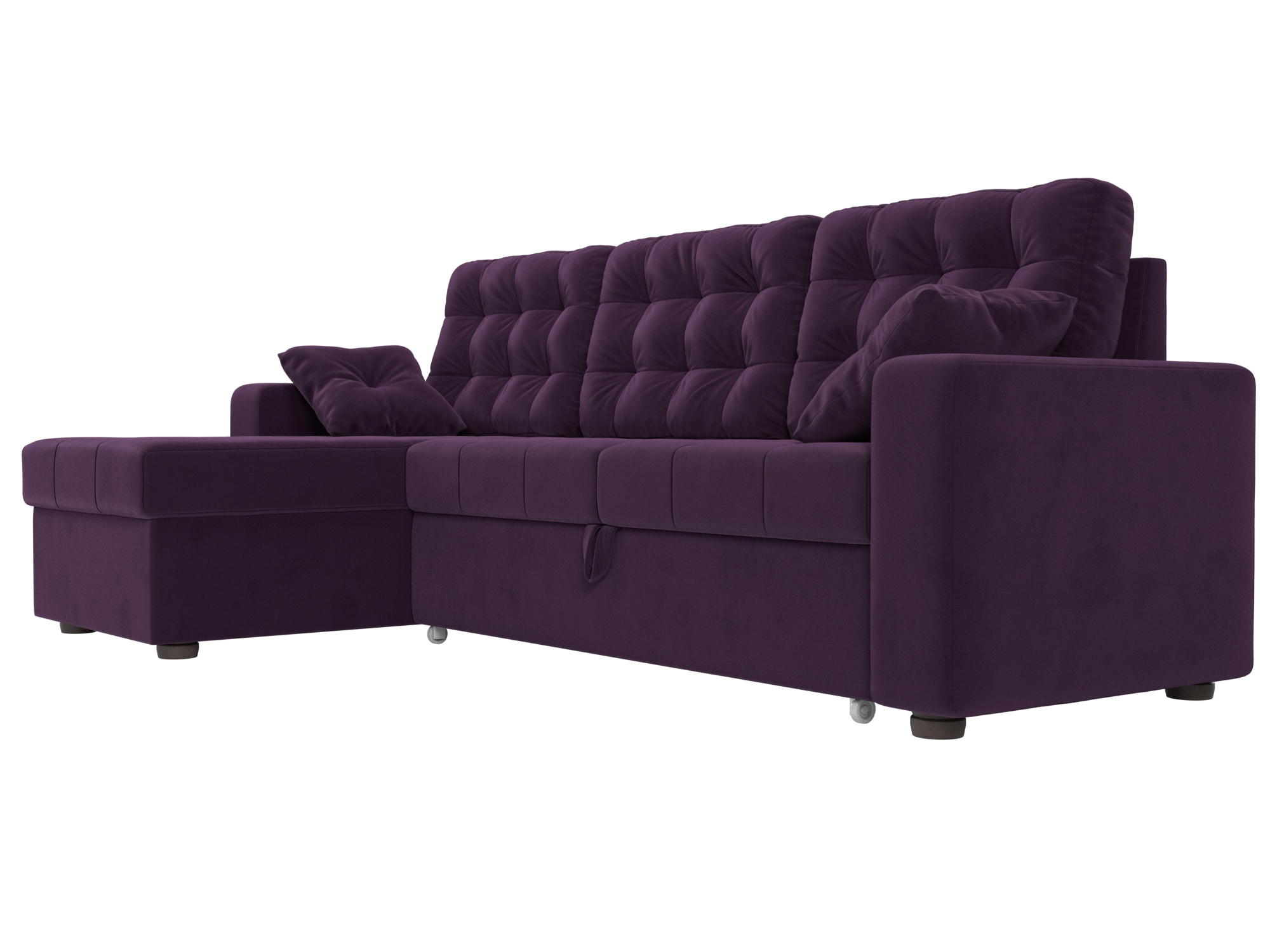 Угловой диван Камелот левый угол (Фиолетовый)