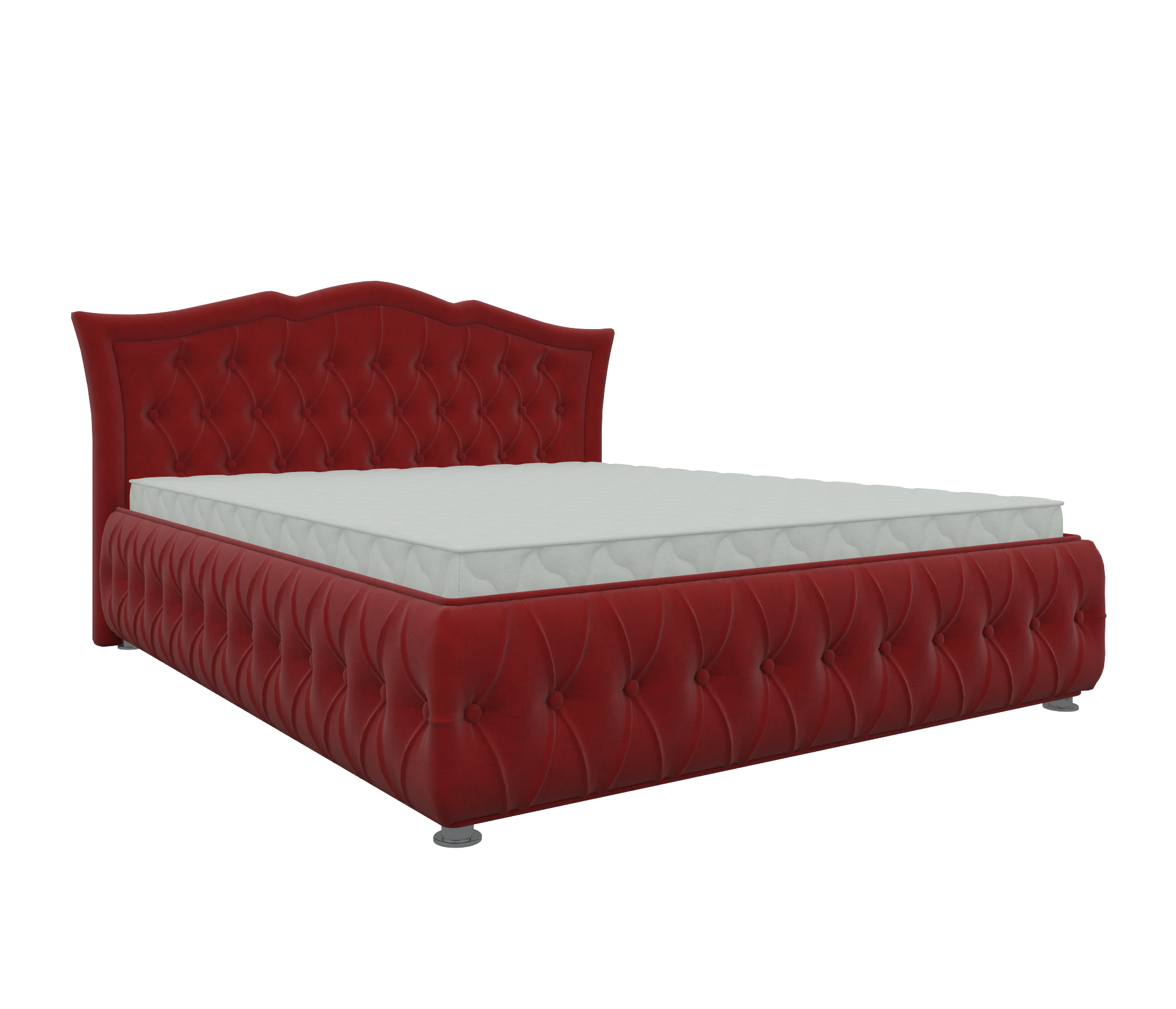 Интерьерная кровать Герда 200 (Бордовый)