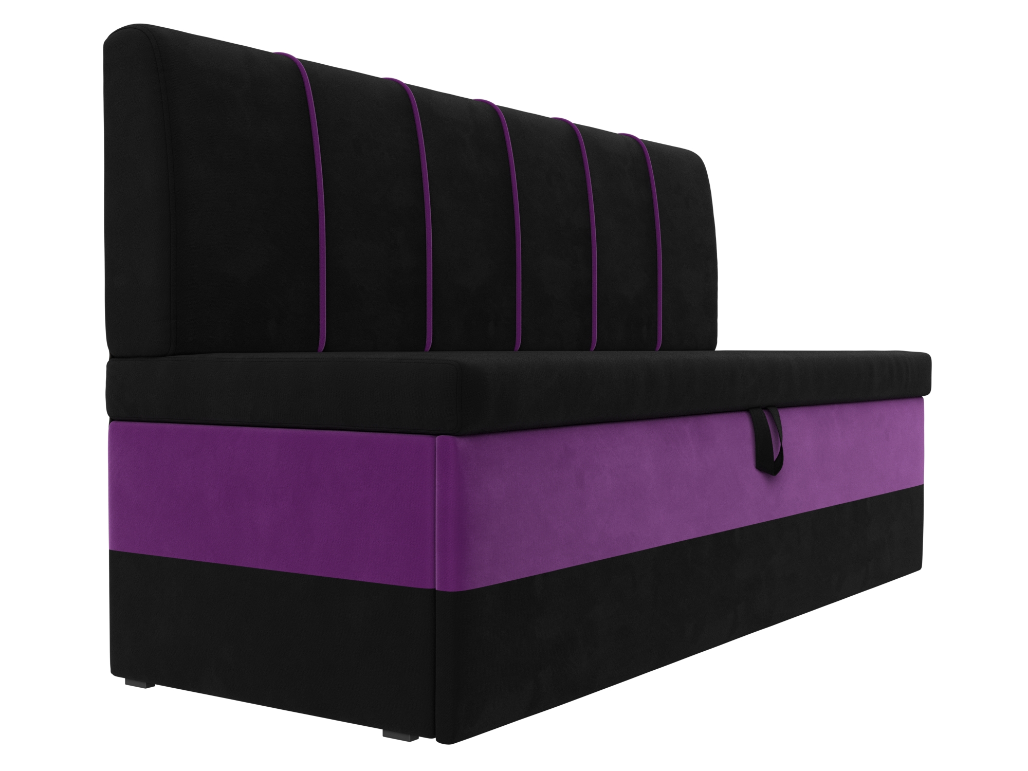 Кухонный диван Энигма (Черный\Фиолетовый)
