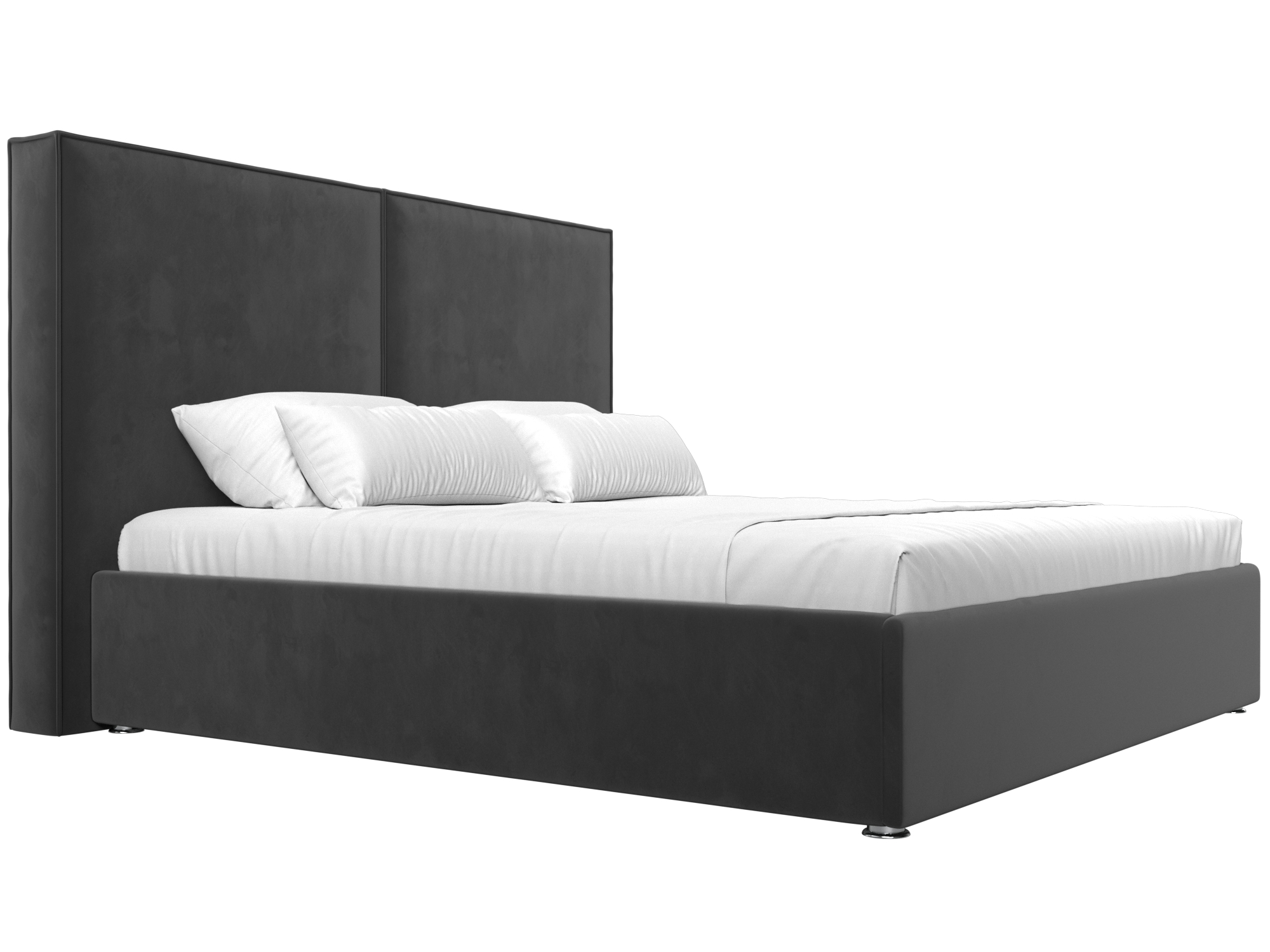 Интерьерная кровать Аура 160 (Серый)