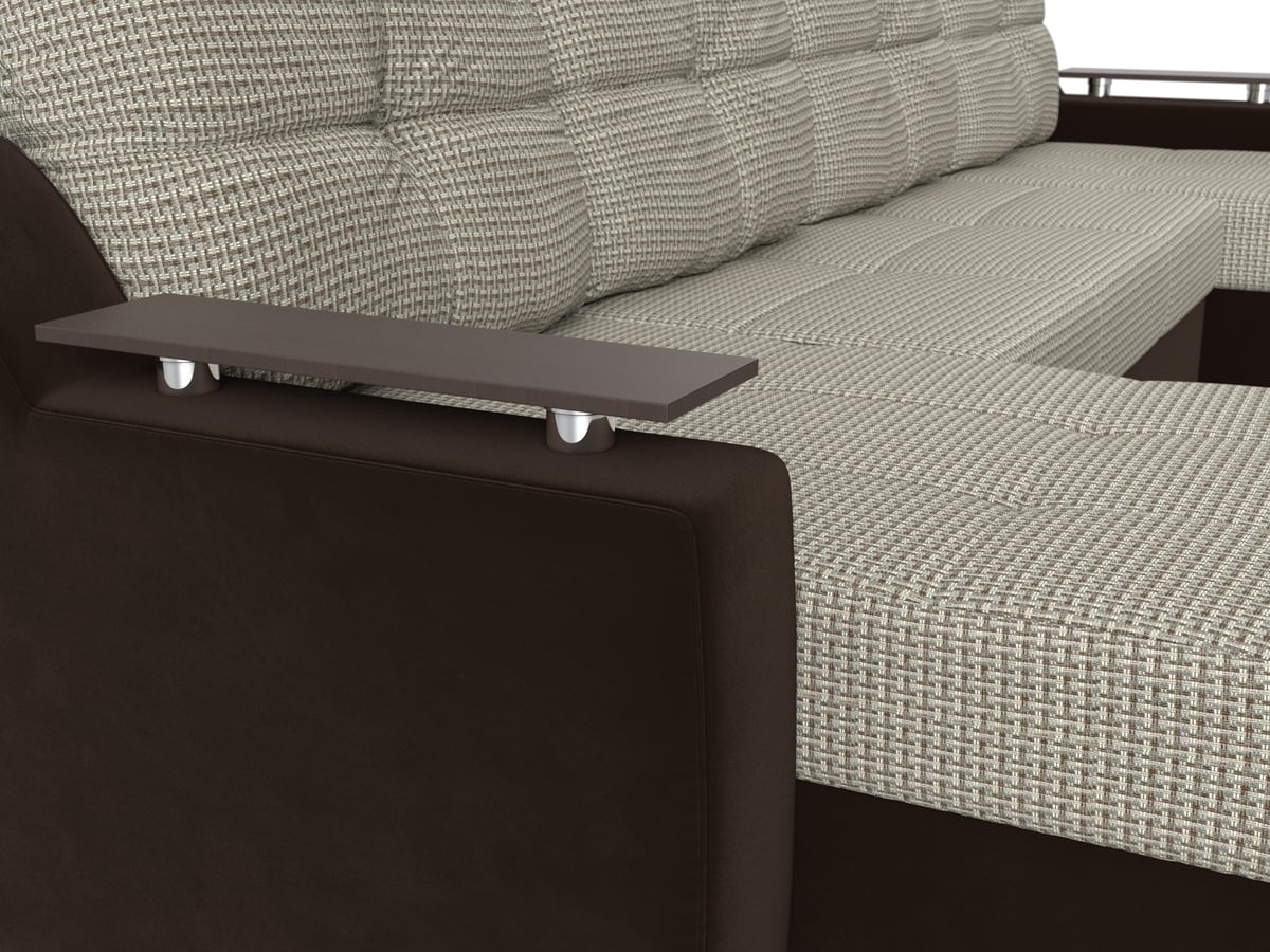 П-образный диван Сенатор (Корфу 02\коричневый)