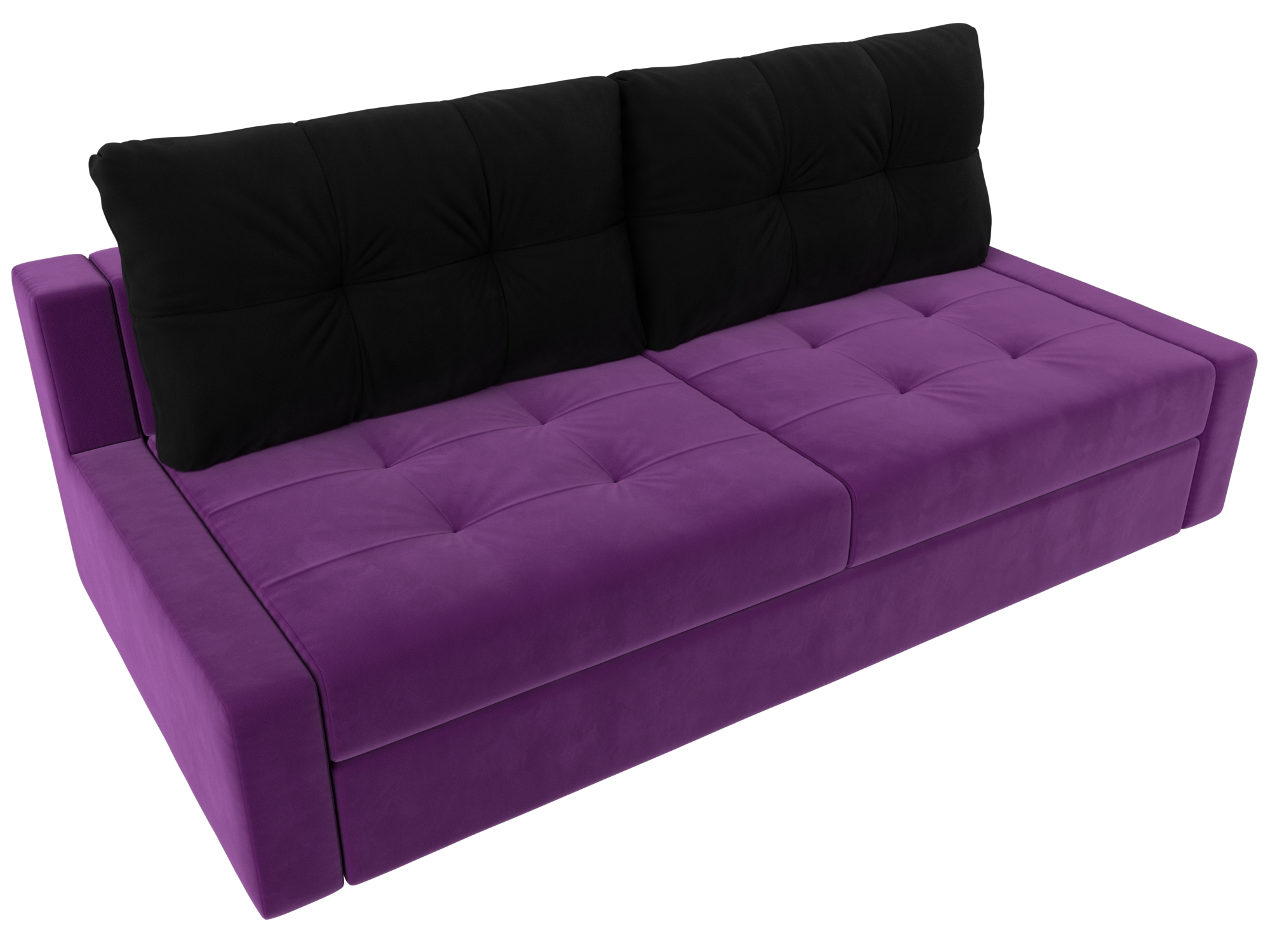 Прямой диван Мартин (Фиолетовый\Черный)