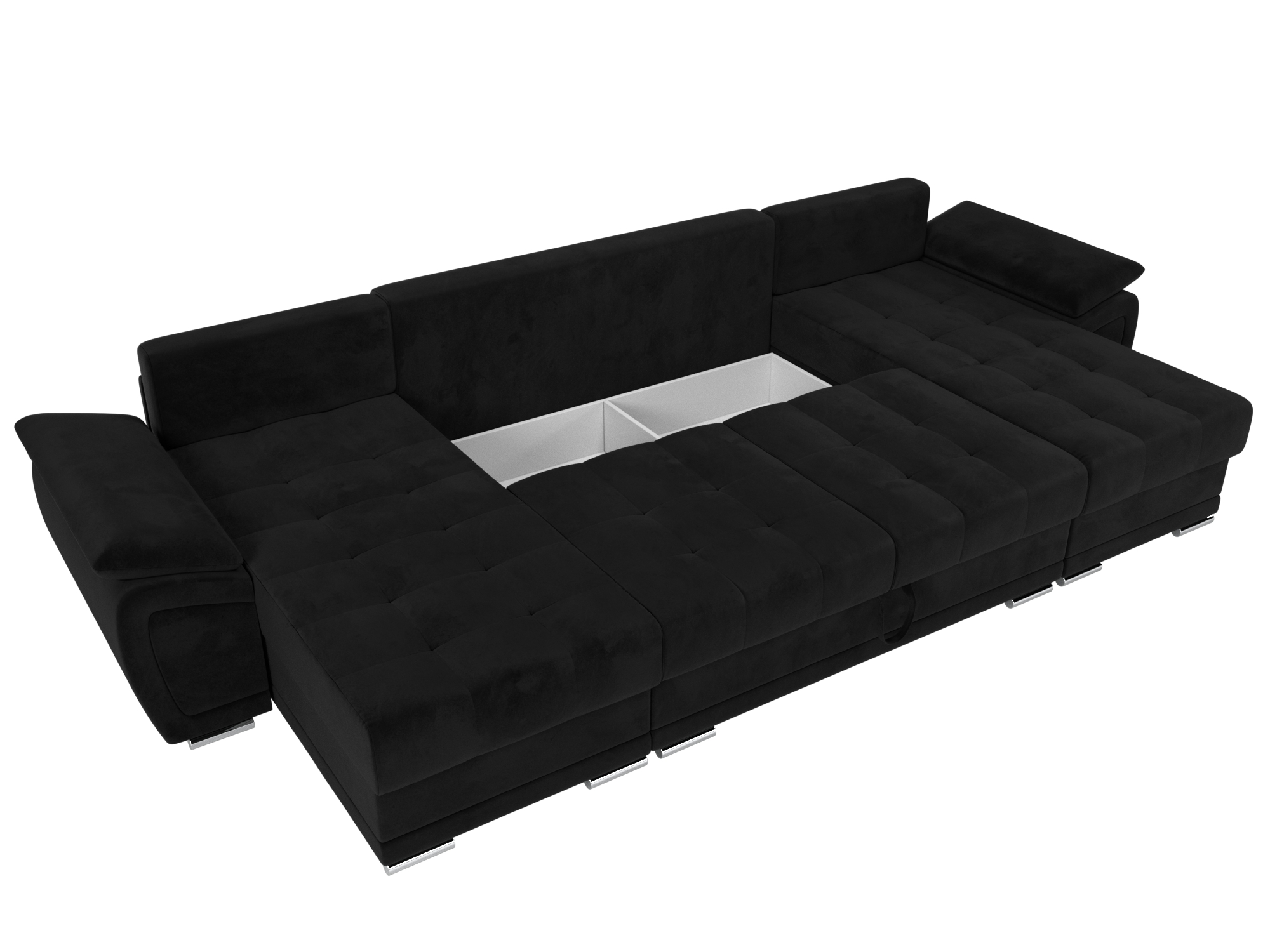 П-образный диван Нэстор (Черный)