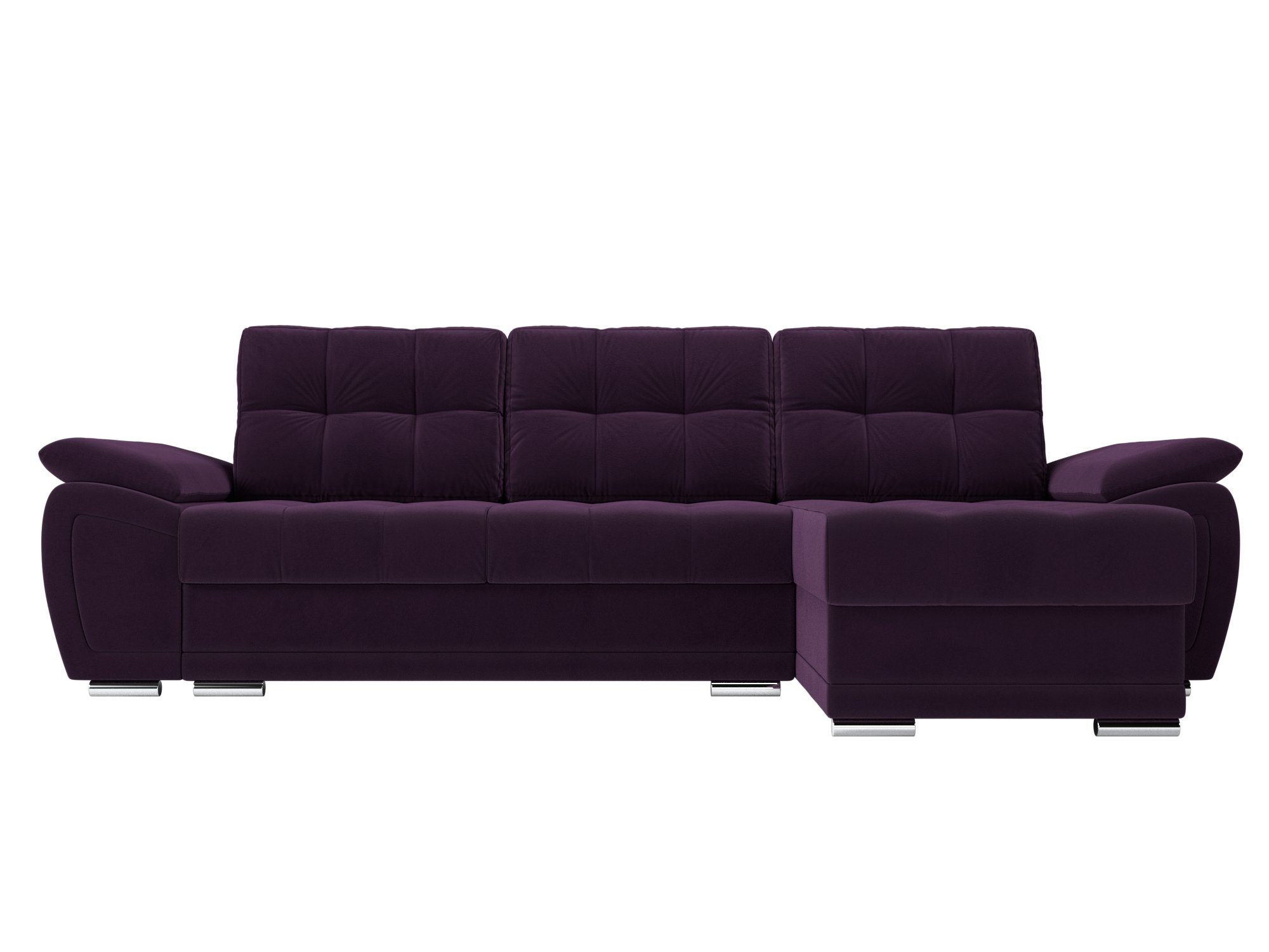 Угловой диван Нэстор правый угол (Фиолетовый)