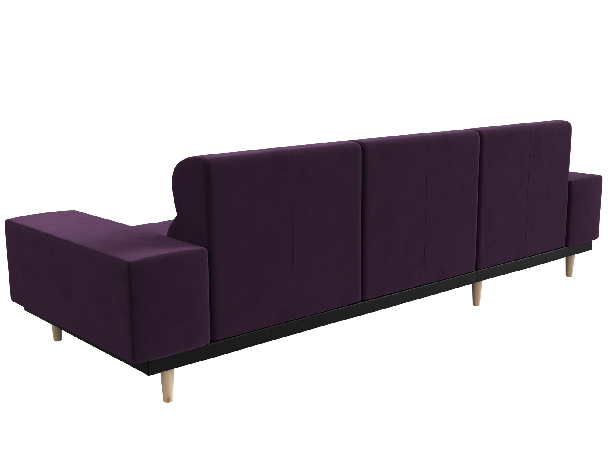 Угловой диван Леонардо левый угол (Фиолетовый)
