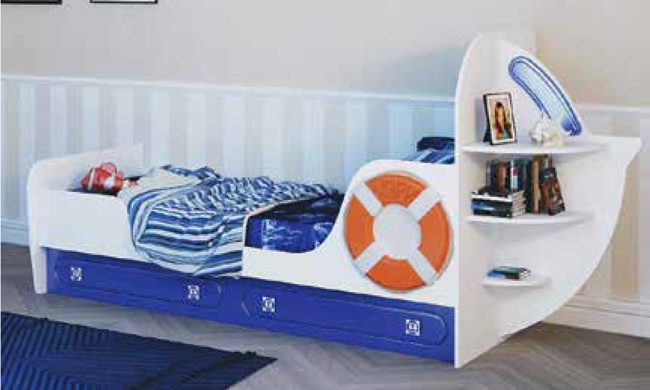 Кровать одноярусная Яхта-1