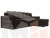 Угловой диван Дубай Лайт правый угол (Коричневый)