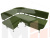 Кухонный угловой диван Альфа левый угол (Зеленый)
