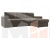 Угловой диван Траумберг правый угол (Коричневый)