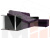 Угловой диван Атланта М правый угол (Фиолетовый\Черный)