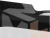 П-образный модульный диван Монреаль Long (Черный\Белый)