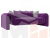 Прямой диван Волна (Фиолетовый)