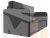 Детский диван трансформер Смарт (Серый\Черный)