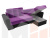 Угловой диван Амстердам правый угол (Фиолетовый\Черный)