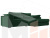 Угловой диван Пекин угол правый (Зеленый)