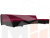 П-образный модульный диван Монреаль Long (Бордовый\Черный)