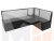 Кухонный угловой диван Кристина правый 
угол (Черный\Белый)