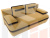 Прямой диван Каир (Желтый\коричневый)