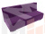 Прямой диван Уно (Фиолетовый\Черный)