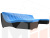 П-образный модульный диван Монреаль Long (Голубой\Черный)