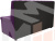 Кухонный прямой диван Вента (Фиолетовый)