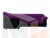 Диван угловой Карнелла левый угол (Фиолетовый\Черный)