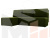 Угловой диван Поло левый угол (Зеленый)