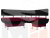 Кухонный угловой диван Альфа правый угол (Бордовый\Черный)