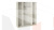 Шкаф для одежды и белья с 2-мя глухими и 2-мя зеркальными дверями Лорена (Штрихлак) СМ-254.44.001