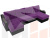 П-образный диван Меркурий (Фиолетовый\Черный)