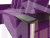Угловой диван Атланта Лайт левый угол (Фиолетовый)