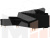 Угловой диван Белфаст левый угол (Черный)