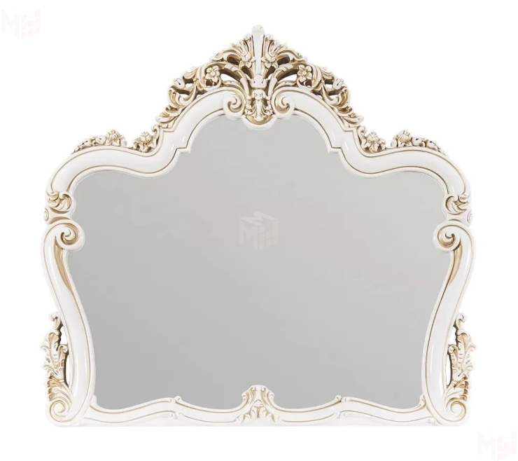 Зеркало Флоренция белый глянец (гостиная)