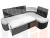 Кухонный угловой диван Тефида правый угол (Белый\Черный)